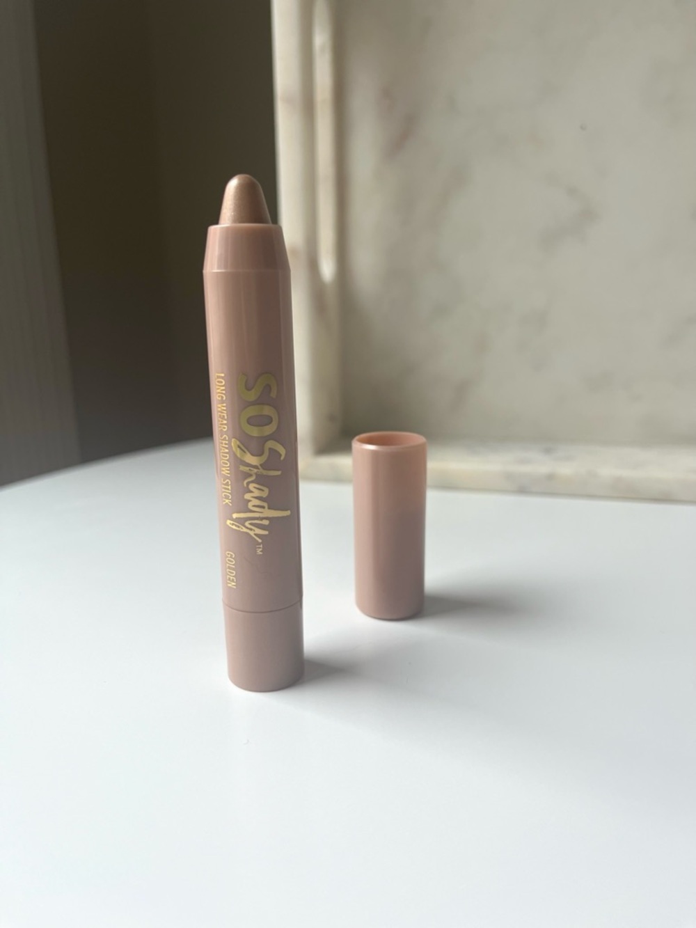 💜 BELLE BEAUTY So Shady Shadow Stick, Long Wear, Golden NEW